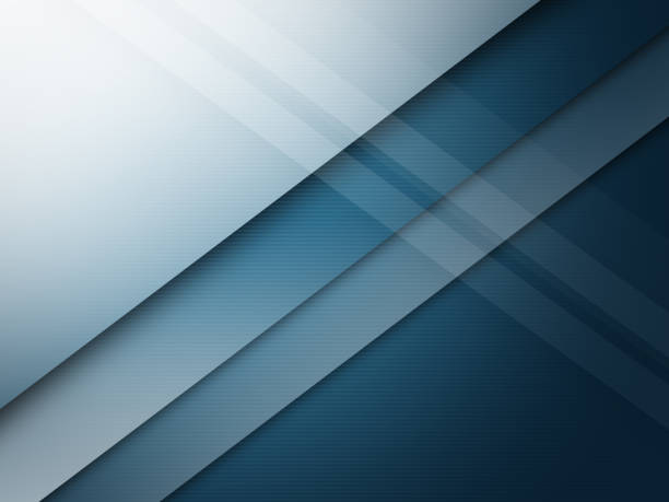 Abstract gradient blue color technology template paper cut design cover