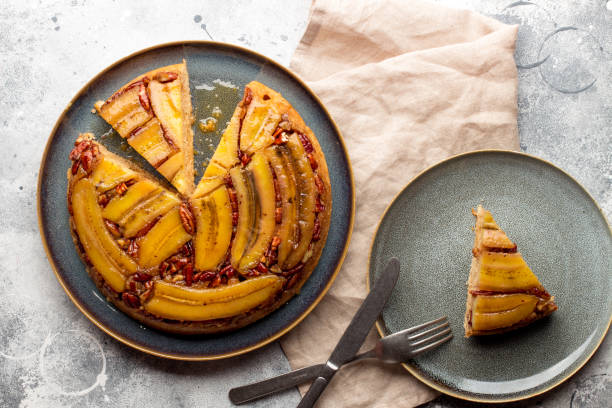 istock Banana Cake with pecan nuts 1181057002
