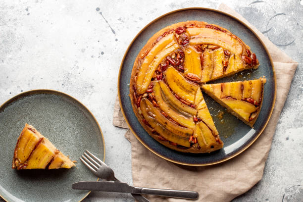 istock Banana Cake with pecan nuts 1181057031