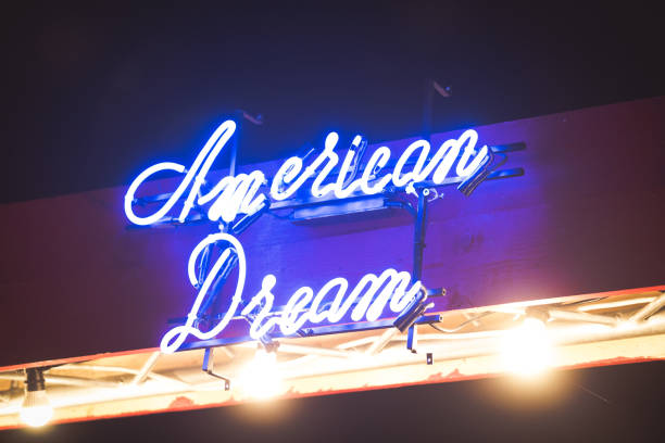 istock American Dream neon lights letters 1181057311
