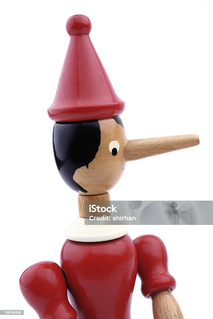 Naso lungo Bugiardo - Foto stock royalty-free di Pinocchio