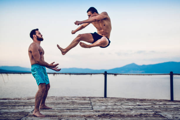 istock Give Me Your Best Flying Kick 1181061698