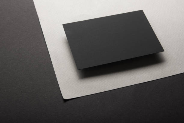 istock Business cards blank. Mockup on color background. Flat Lay. copy space for text 1181064186