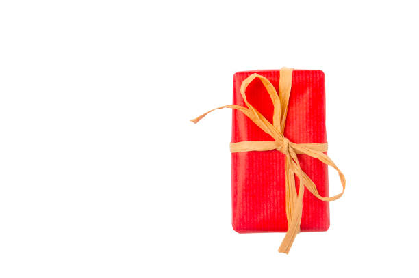istock Christmas Gift Box Placed On White Background 1181065179