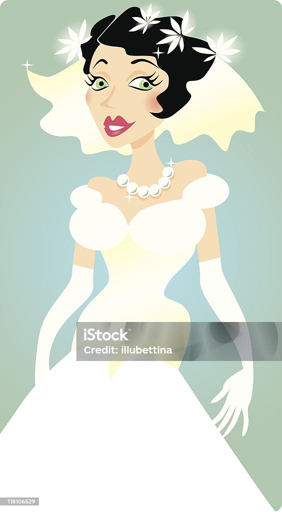 Bride_wedding dzień - Grafika wektorowa royalty-free (Dorosły)