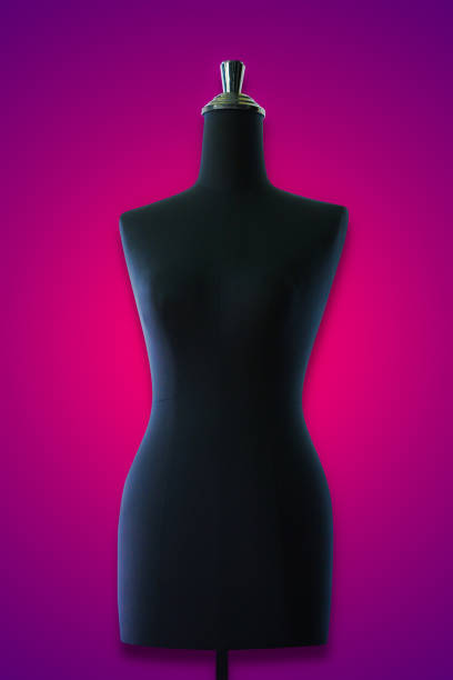 Mannequin or dressmakers dummy on white background