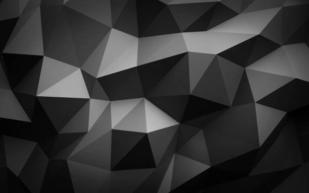 istock dark shades of grey abstract polygonal Background Illustration Texture folded paper 3d render 1181080916