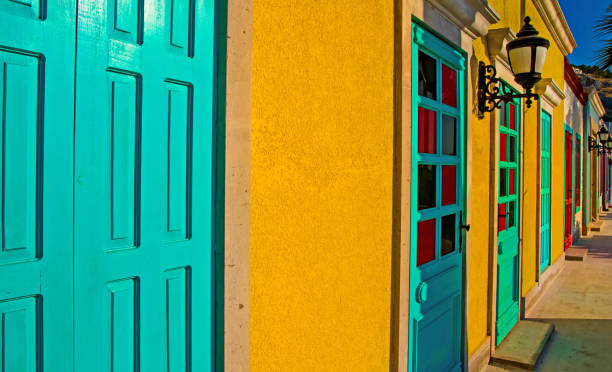 istock Colored houses. Multicolored background. Colorful background. 1181082218