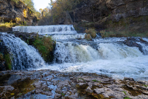 istock Waterfall at Willow River State Park in Hudson Wisconsin in fall. 1181091995