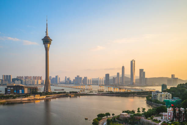 istock skyline of macau at dusk 1181094954