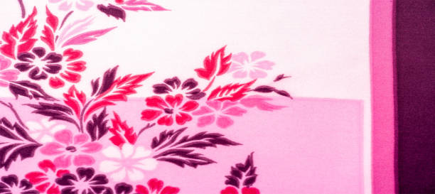 istock texture, background, pattern, delicate pink silk with floral print Exceptionally lightweight pure silk fabric with a delicate texture. Clean, use lining when opacity is desired. 1181100924
