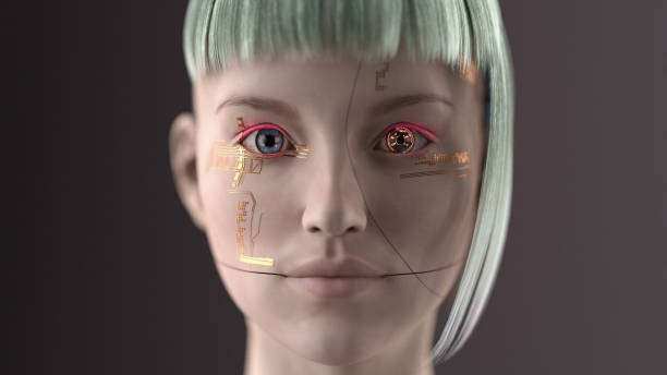 Portrait of an augmented woman