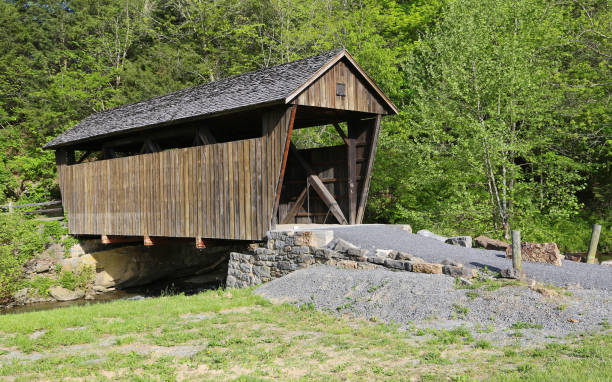 istock Driveway to Indian Creek covered bridge, 1898 1181115898