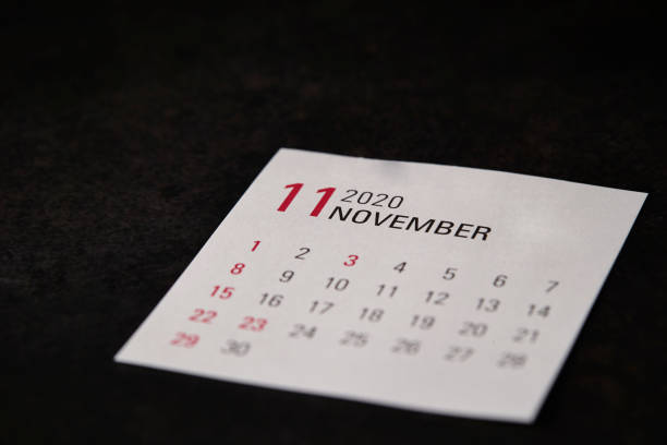 istock 2020 November calendar 1181118259