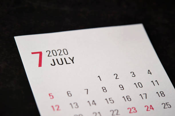 2020 July calendar