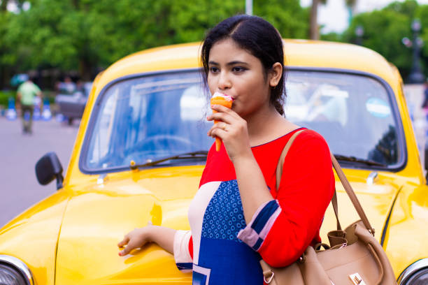 istock Young girl with ice cream 1181118894