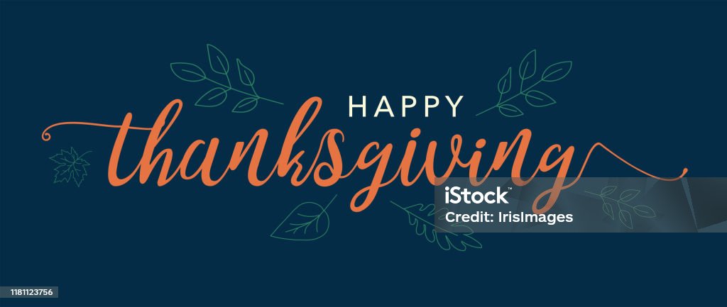 Happy Thanksgiving Text Vector Banner with Leaves and Blue Background Happy Thanksgiving Text Vector Banner with Leaves Illustration and Blue Background Thanksgiving - Holiday stock vector Happy Thanksgiving Text Vector Banner with Leaves and Blue Background Happy Thanksgiving Text Vector Banner with Leaves Illustration and Blue Background Thanksgiving - Holiday stock vector