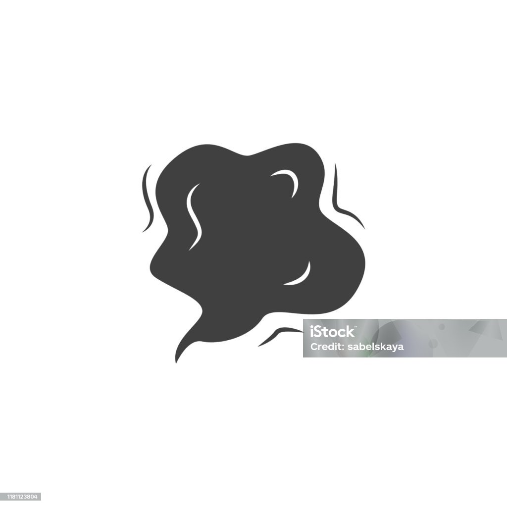 Khói Bụi Đen Phồng Lên Hoặc Minh Họa Vector Đám Mây Khói Được Cô ...