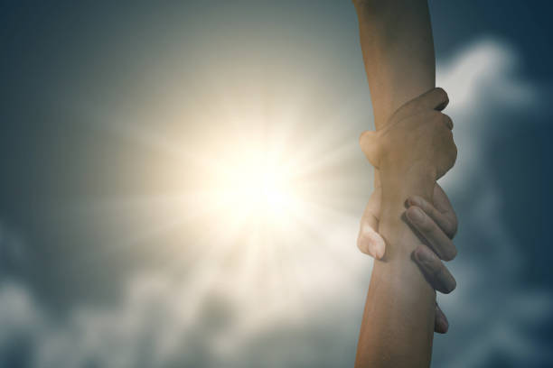 istock God giving a helping hand to human 1181125589