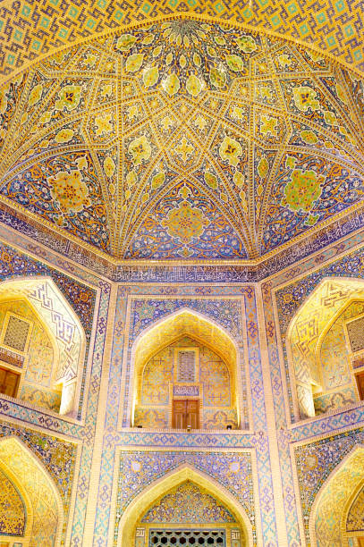 istock Registan Square in Samarkand, Uzbekistan at night 1181136421