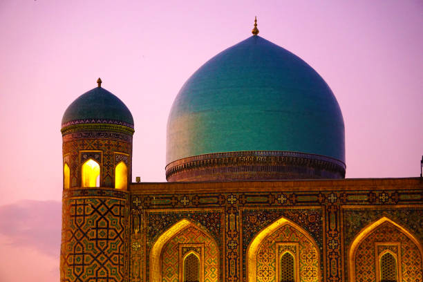istock Registan Square in Samarkand, Uzbekistan at night 1181136448