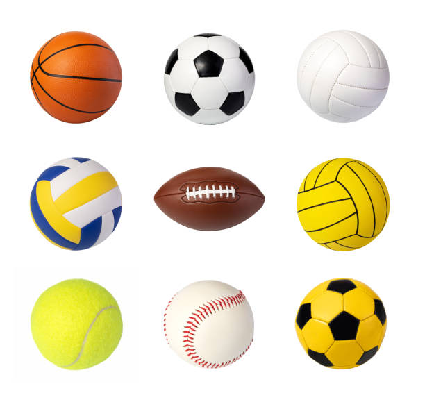 basketball ball sport balls set isolated on white water polo photos stock pictures, royalty-free photos & images