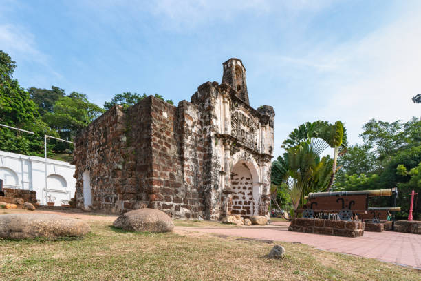 istock Ancient gate of Santiago, Malacca, Malaysia 1181144447