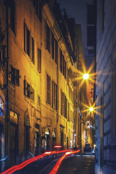 istock Street in Rome in the night 1181145822