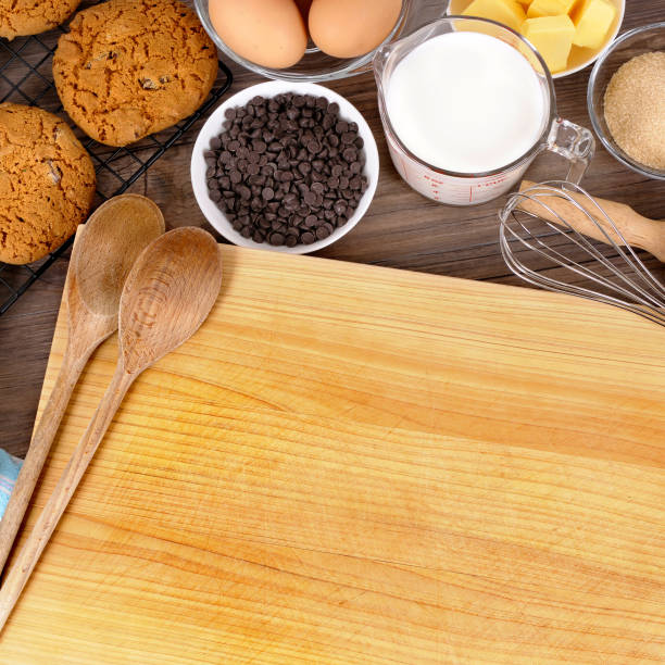 istock Chocolate chip cookies with ingredients 1181146123