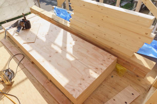 istock Japanese new house under construction image material 1181151342