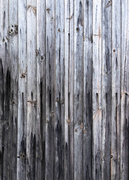 istock Old rustic fence made of planks. 1181152837