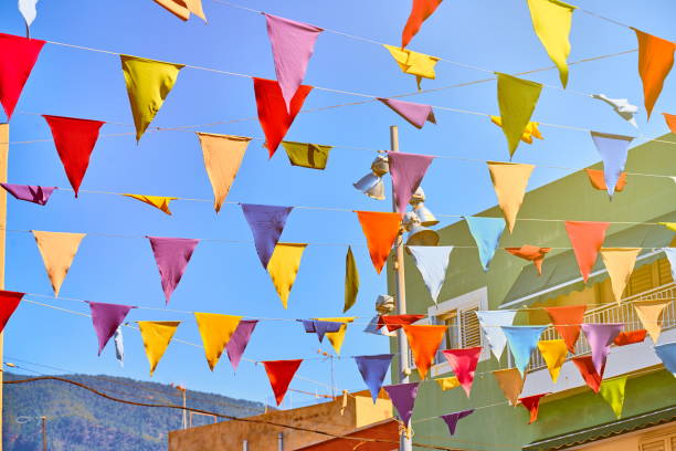 istock color flag street decoration 1181153633