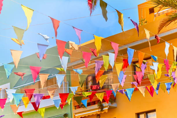 istock color flag street decoration 1181153661