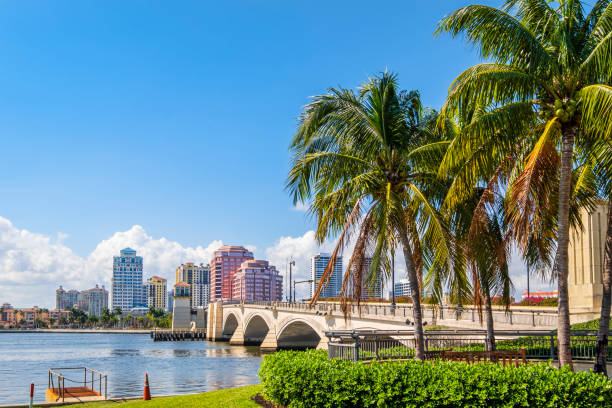 west palm beach, florida (stati uniti) - baia foto e immagini stock