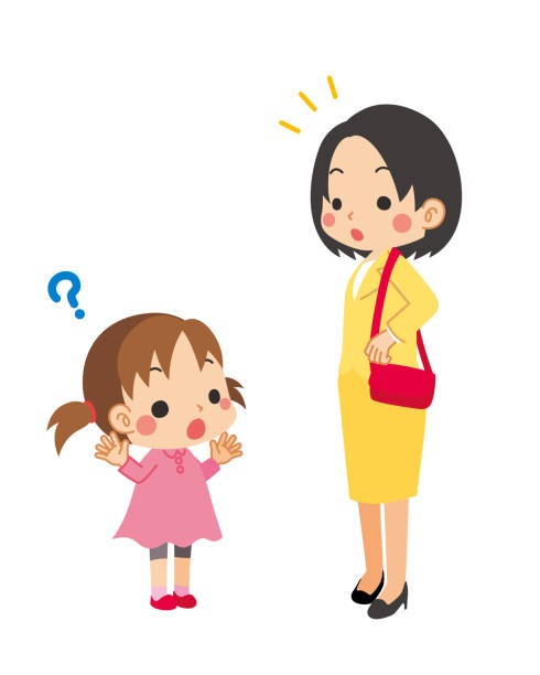 ilustrações de stock, clip art, desenhos animados e ícones de little girl and young woman - pigtails ethnic little girls teenage girls