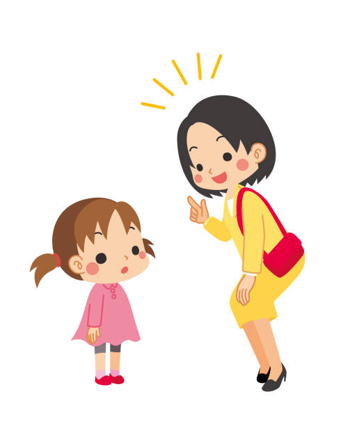 ilustrações de stock, clip art, desenhos animados e ícones de little girl and young woman - pigtails ethnic little girls teenage girls