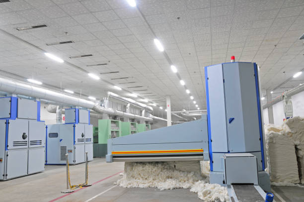 istock Spinning mill equipment in the workshop 1181164739