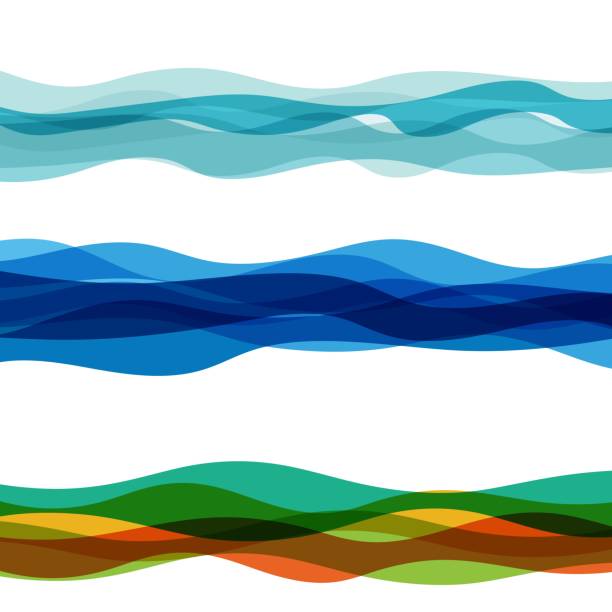 Abstract Water wave vector illustration design background