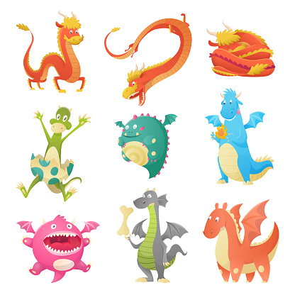 Dragon Cartoon Vector Cute Dragonfly Dino Character Baby Dinosaur For Kids  Fairytale Dino Illustration Isolated On White Background Stock Illustration  - Download Image Now - iStock