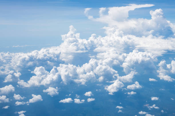 istock Rivers and clouds that pat the ground at high altitudes 1181168037