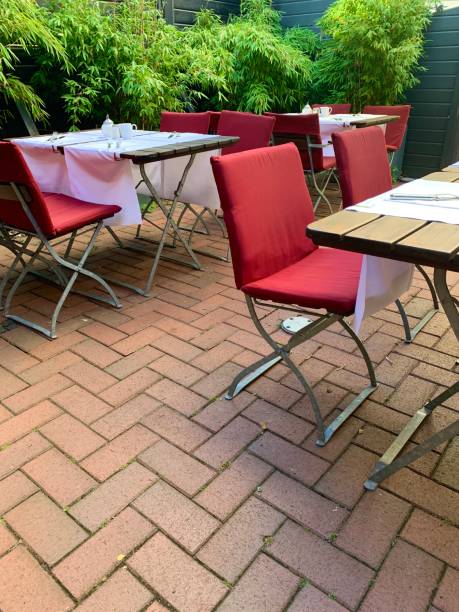 istock Restaurant tables outdoor 1181169593
