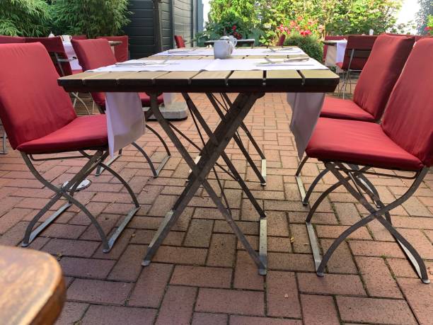istock Restaurant tables outdoor 1181169617