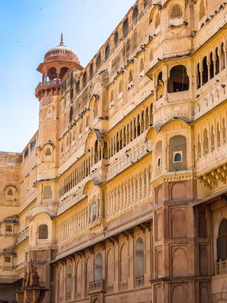 Beautiful architecture of Junagarh fort. Bikaner, India. Beautiful architecture of Junagarh fort. junagadh stock pictures, royalty-free photos & images