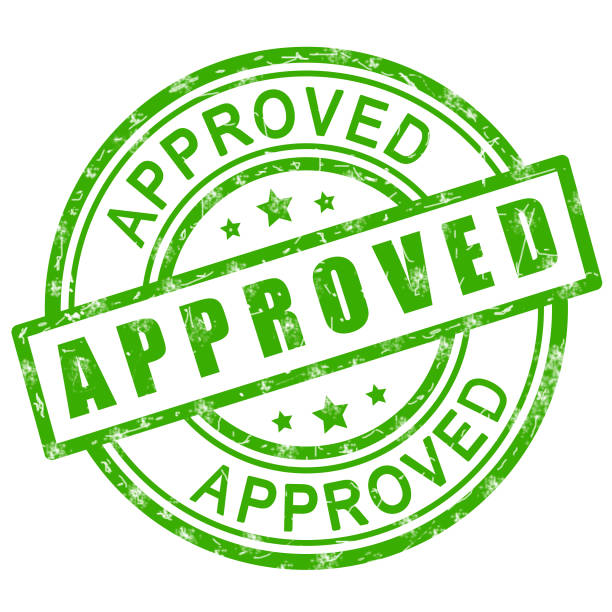 istock Approved stamp. Green grunge icon stamp illustration. 1181171924