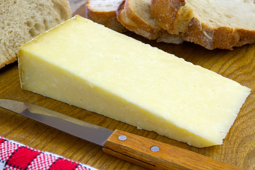 slice of cantal cheese