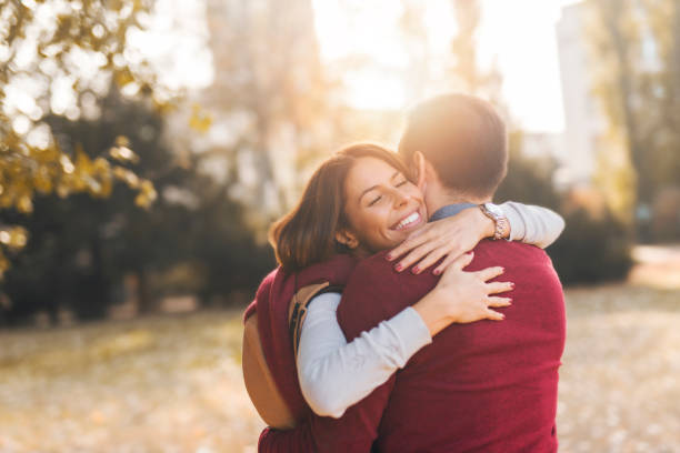 istock Happy smiling woman on a date 1181173745