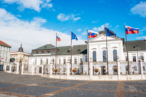 Presidential Palace, Grassalkovich Palace, in Bratislava.