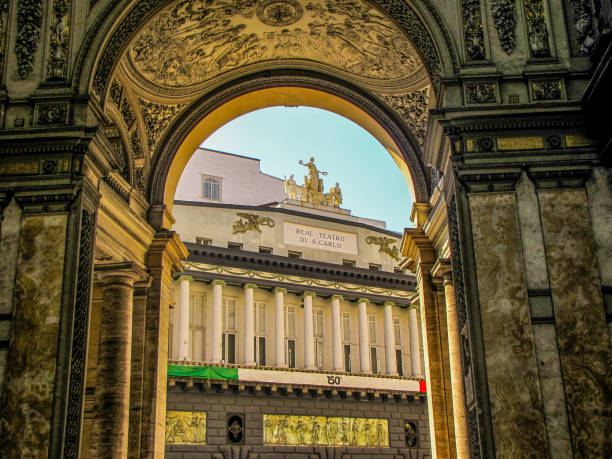 The Real Teatro di San Carlo in Naples, Italy stock photo