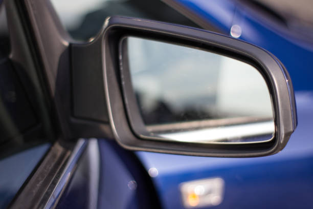 istock Side rear view mirror on the car 1181189181