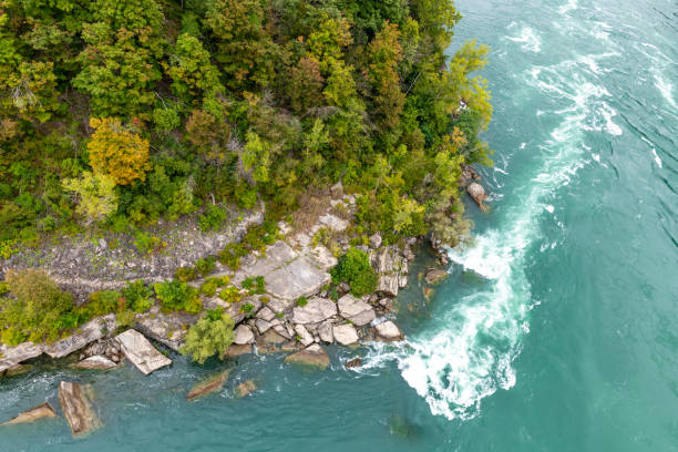 istock Niagara River in Canada before Niagara Falls 1181195422